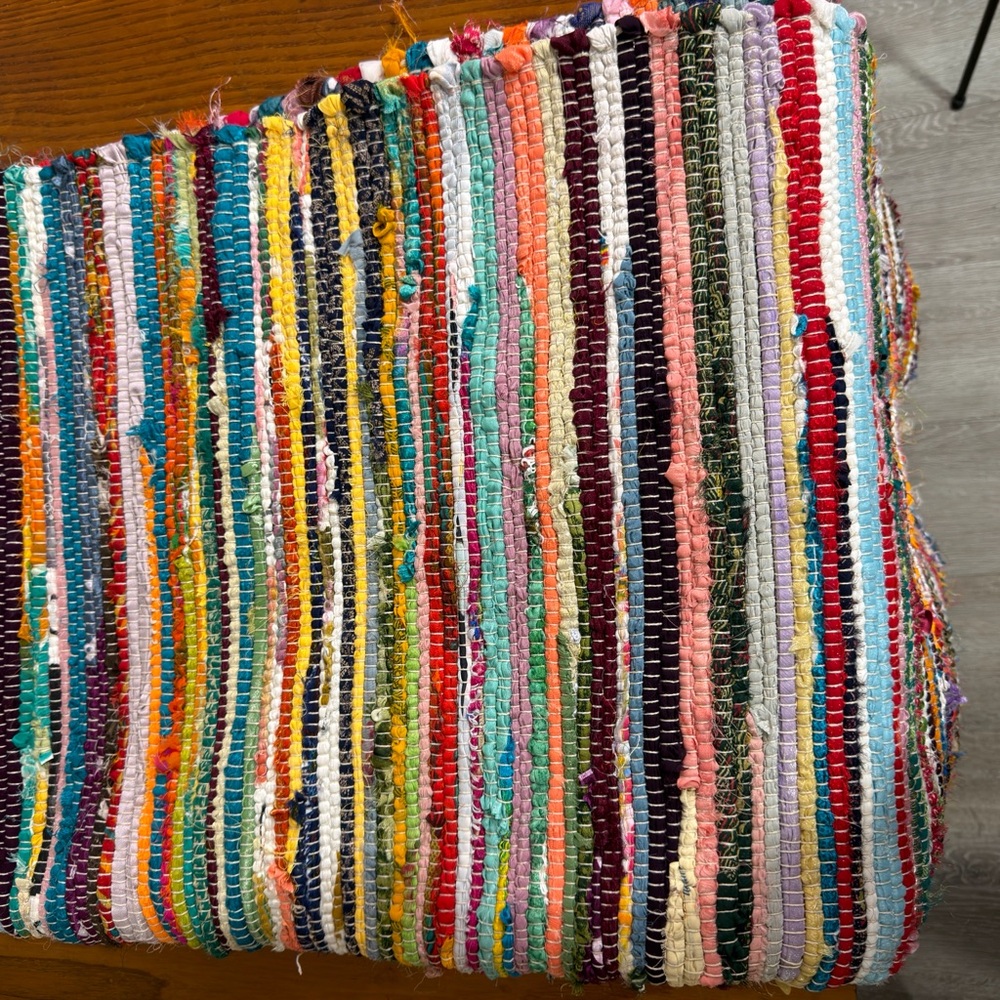 Colorful Striped Rug - Picture 3 of 3